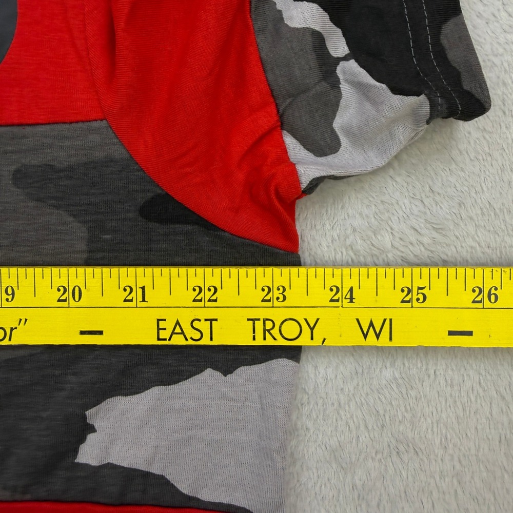 Ecko Unltd Shirt Mens Red Camo Patchwork Graphic‎ T Shirt Streetwear Large - Picture 6 of 9
